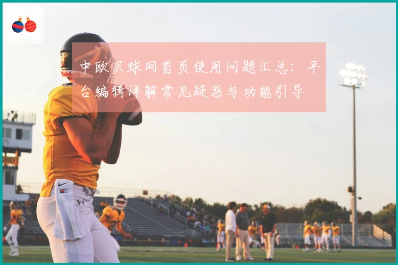 中欧买球网首页使用问题汇总：平台编辑详解常见疑惑与功能引导